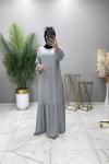 Nurgül Elbise Gri