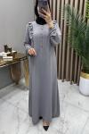 Sedef Elbise Gri