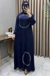 Zahide Abiye Elbise Lacivert