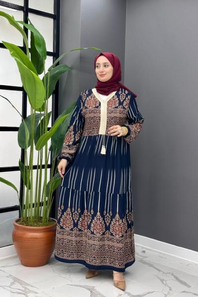 Esse Elbise - Lacivert