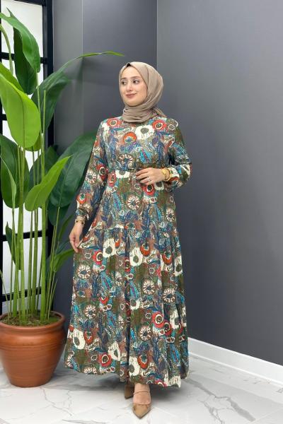 Gökçe Yazlık Elbise- Camel