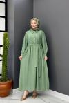 Gülben Elbise - Yeşil