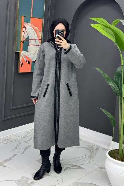 Gülsüm Çelik Örme Kap - Gri