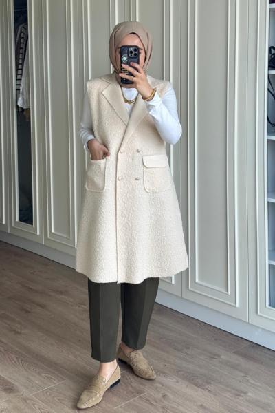 Kibar Yelek - Bej