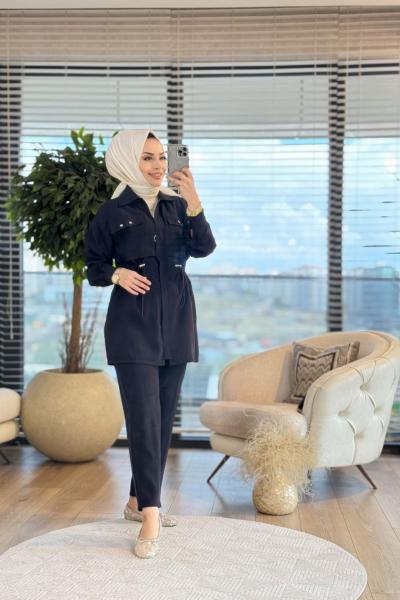 1262 File Detaylı Takım Siyah