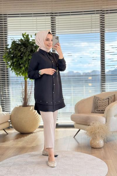 2022 Ayzıt Gömlek Siyah