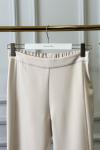 24016 Paçası Fermuarlı Pantolon Bej