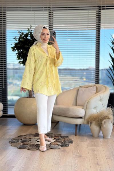 24326 Saçaklı Kap Sarı