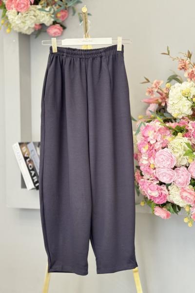 26105 Penye Havuç Pantolon Antrasit