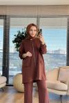 26622 Dilek Osyho Taşlı Takım Kahve