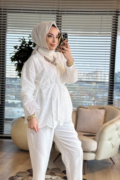 2912 Brode Kimono Ekru