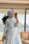 32494 Seycan Elbise Mavi