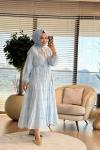 32494 Seycan Elbise Mavi