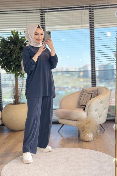 34701 Tonaton Önü Yazı Baskılı Takım Siyah