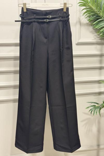 3663 Yüksek Bel Pantolon Siyah