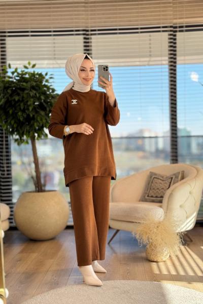 4099 Manolya Takım Kahve