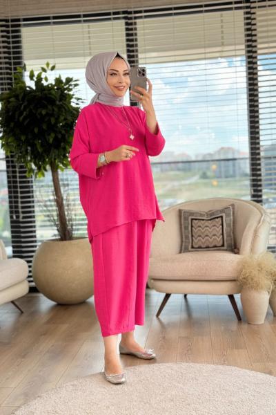 4119 Feriha Takım Fuşya