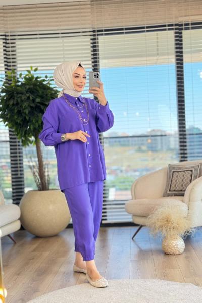 4123 Modal Sedef Takım Mor