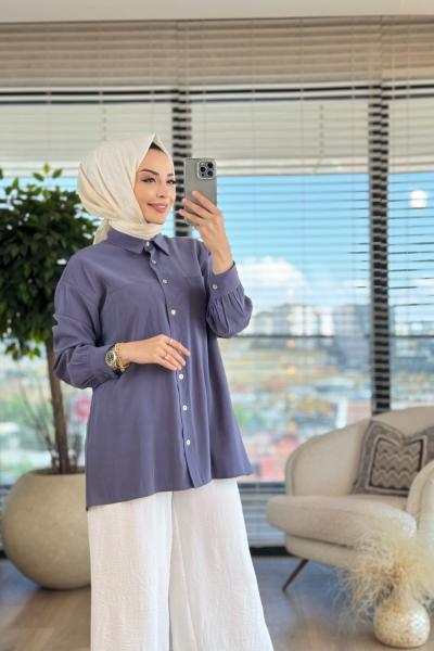 4134 Alya Gömlek Antrasit