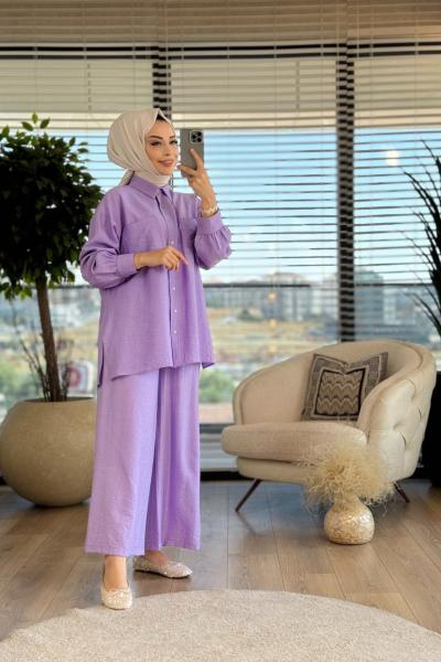 4135 Beren Takım Lila