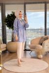 4157 Nare Gömlek İndigo