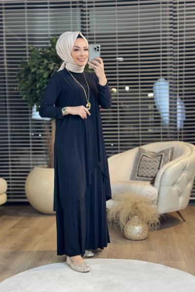 4161 Firuze Takım Siyah