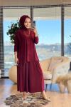 4214 İrem Asimetrik Takım Bordo
