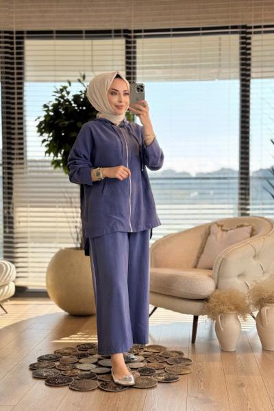 4367 Lyocell Takım İndigo