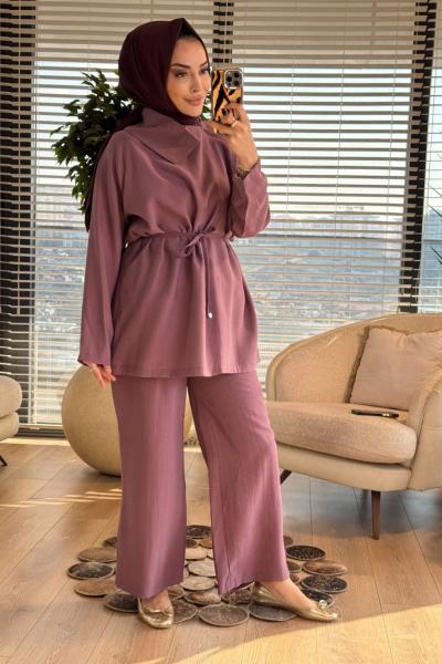 4461 Degaje Yaka Yakası Ferm. Takım Gül