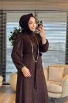 5062 Lokma Elbise Kahve