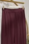 5586 Madrid İspanyol Paça Pantolon Bordo