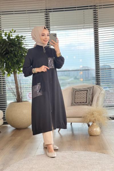 6133 Sağ Omuz File Ve Parça Detay Kap Siyah