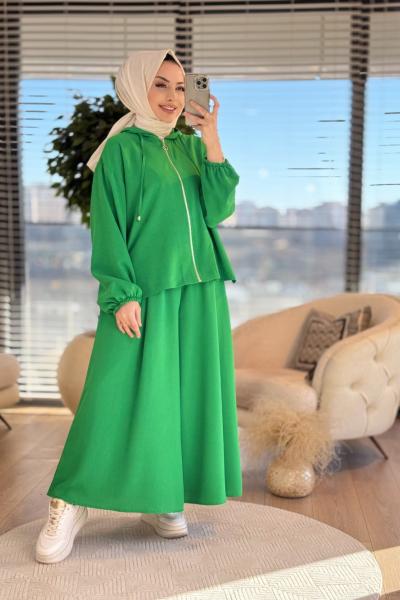 70041 Ön Fermuarlı Kapşonlu Takım Benetton