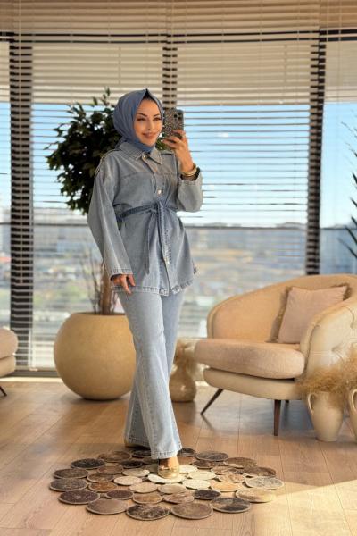 7410 Kot Omuzu Apoletli Takım Mavi