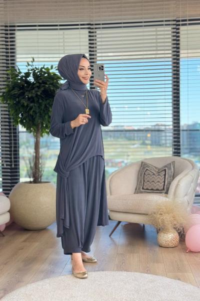 9065 Firuze Takım Antrasit