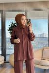 LYL104 Neva Gold Takım Kahve