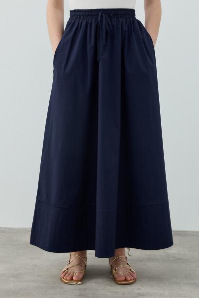 MRW1631 New Poplin Etek Lacivert