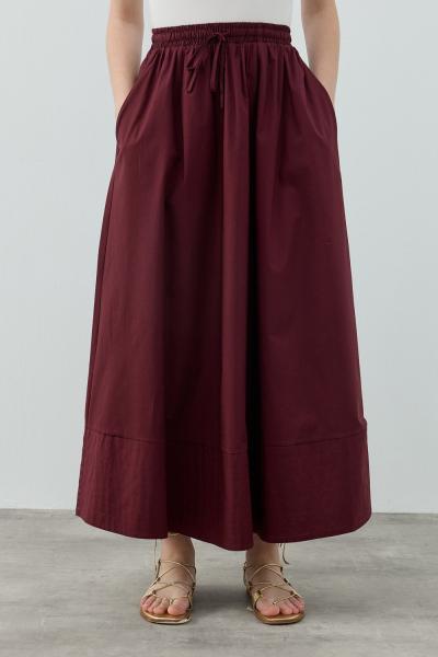 MRW1631 New Poplin Etek Bordo