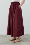 MRW1631 New Poplin Etek Bordo