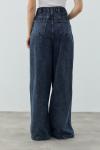 MRW1691 Pileli Denim Pantolon Lacivert