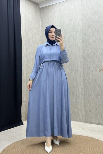 ALEDA ELBİSE  koyu mavi