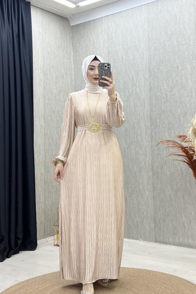 Bala Abiye Elbise Bej