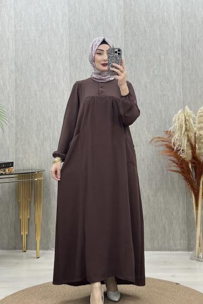 BUĞLEM ELBİSE Acı Kahve