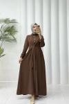 Flora elbise Acı Kahve