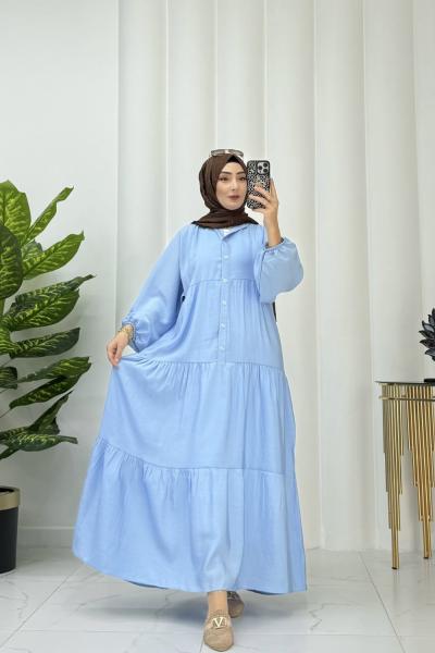 HİLA ELBİSE Mavi