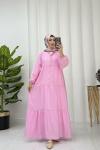 HİLA ELBİSE Pembe