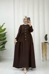 Layla Elbise Acı Kahve