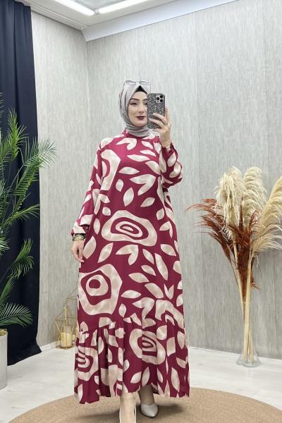 Şura elbise Bordo