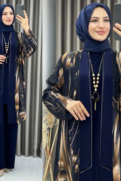 zümrüt pantolonlu takım