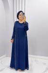 Ahu Abiye Elbise Lacivert